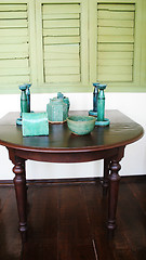 Image showing Pottery on a table