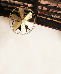 Image showing Old fashioned ceiling fan