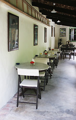 Image showing Interior of a beautiful restaurant