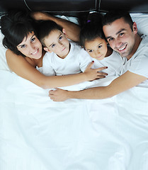 Image showing happy young Family in their bedroom