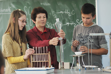 Image showing science and chemistry classees at school