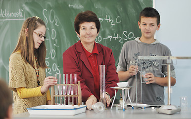 Image showing science and chemistry classees at school