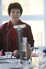 Image showing science and chemistry teacher portrait in classroom