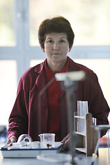 Image showing science and chemistry teacher portrait in classroom