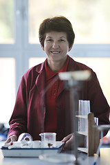 Image showing science and chemistry teacher portrait in classroom