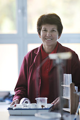 Image showing science and chemistry teacher portrait in classroom