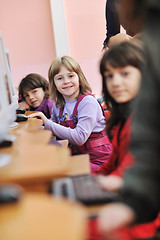 Image showing it education with children in school