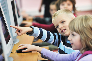 Image showing it education with children in school