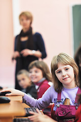 Image showing it education with children in school