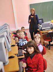 Image showing it education with children in school