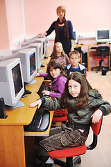 Image showing it education with children in school