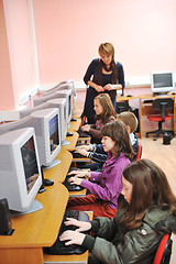 Image showing it education with children in school