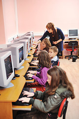 Image showing it education with children in school