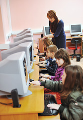 Image showing it education with children in school