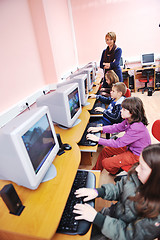 Image showing it education with children in school