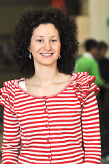 Image showing student girl portrait at university campus 