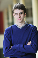 Image showing student male portrait at campus