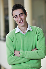 Image showing student male portrait at campus