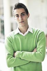 Image showing student male portrait at campus