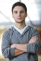 Image showing student male portrait at campus