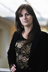 Image showing student girl portrait at university campus 