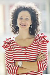 Image showing student girl portrait at university campus 