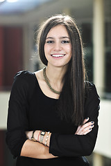 Image showing student girl portrait at university campus