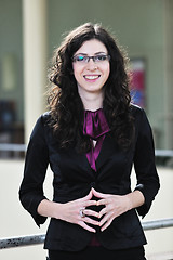 Image showing student girl portrait at university campus 