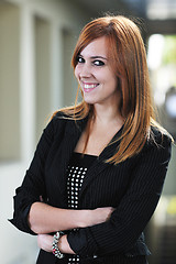 Image showing student girl portrait at university campus 