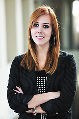 Image showing student girl portrait at university campus 