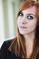 Image showing student girl portrait at university campus 