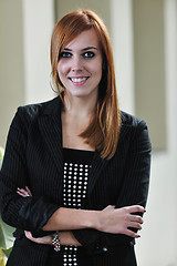 Image showing student girl portrait at university campus 