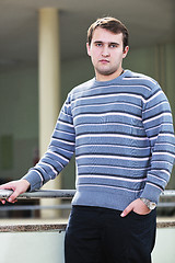 Image showing student male portrait at campus