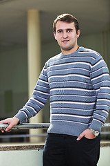 Image showing student male portrait at campus