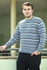 Image showing student male portrait at campus