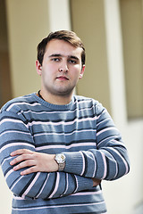 Image showing student male portrait at campus