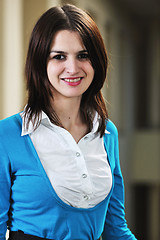 Image showing student girl portrait at university campus 