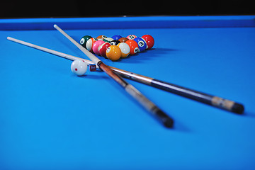 Image showing billiard balls