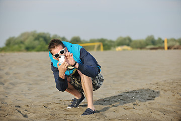 Image showing amateur photographer taking snapshot photo