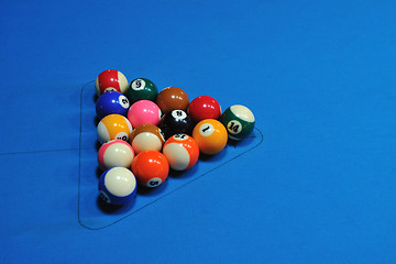 Image showing billiard balls