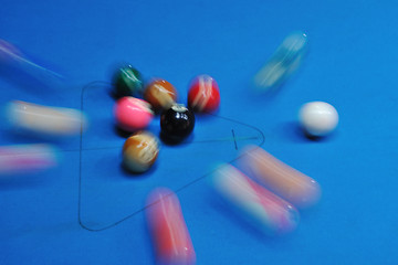 Image showing billiard balls