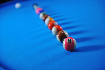 Image showing billiard balls