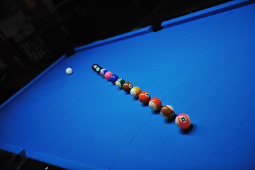 Image showing billiard balls