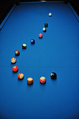 Image showing billiard balls