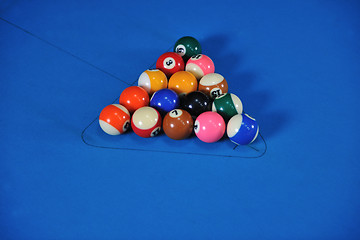 Image showing billiard balls