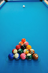 Image showing billiard balls