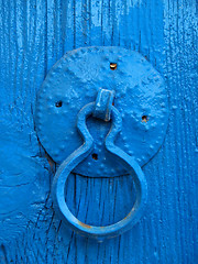 Image showing Blue Door Handle