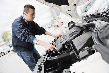 Image showing man car repair