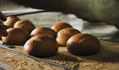 Image showing bread factory production