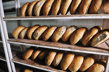 Image showing bread factory production